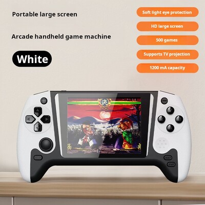 Q21 Arcade Handheld 500 класически носталгични игри 3,5 размер голям екран 1200 mah дълъг живот ТВ прожекционен екран спомени от детството