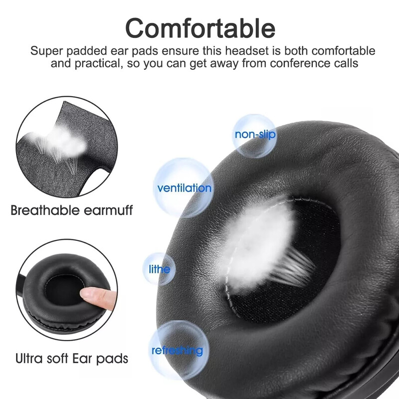 Žičane USB slušalice Slušalice za pozivni centar s mikrofonom za uklanjanje buke preko igranja Slušalice preko uha za računalo PC prijenosno računalo