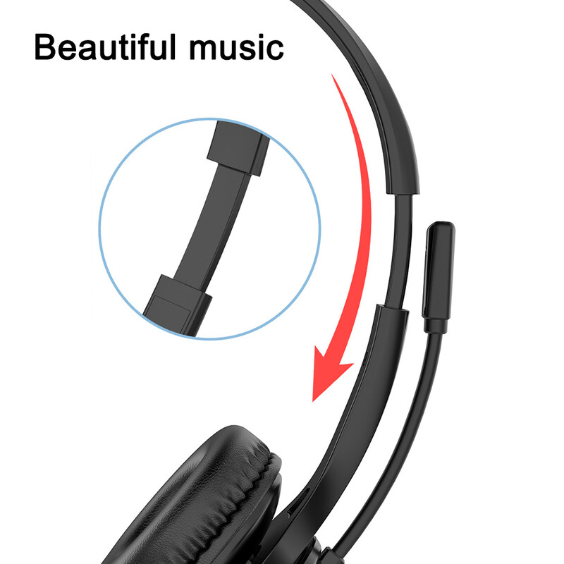 Žičane USB slušalice Slušalice za pozivni centar s mikrofonom za uklanjanje buke preko igranja Slušalice preko uha za računalo PC prijenosno računalo