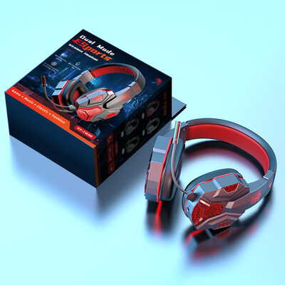 Căști profesionale de gaming Bluetooth cu microfon detașabil pentru laptop Xbox Smart Phone Gamer headset Cadouri