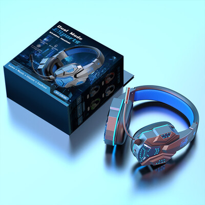 Căști profesionale de gaming Bluetooth cu microfon detașabil pentru laptop Xbox Smart Phone Gamer headset Cadouri