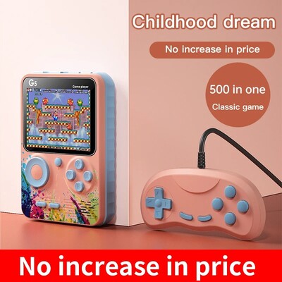 G5 500 In 1 MINI Game Handheld Game Players Portable Retro Video Console Boy 8 Bit 3.0 Inch Color LCD Screen Games