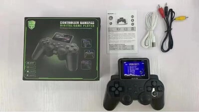 Конзола за видеоигри S10 Мини дистанционно управление Дръжки Ръчна конзола 520 игри AV изход Видео контролер за двама играчи Подарък за деца