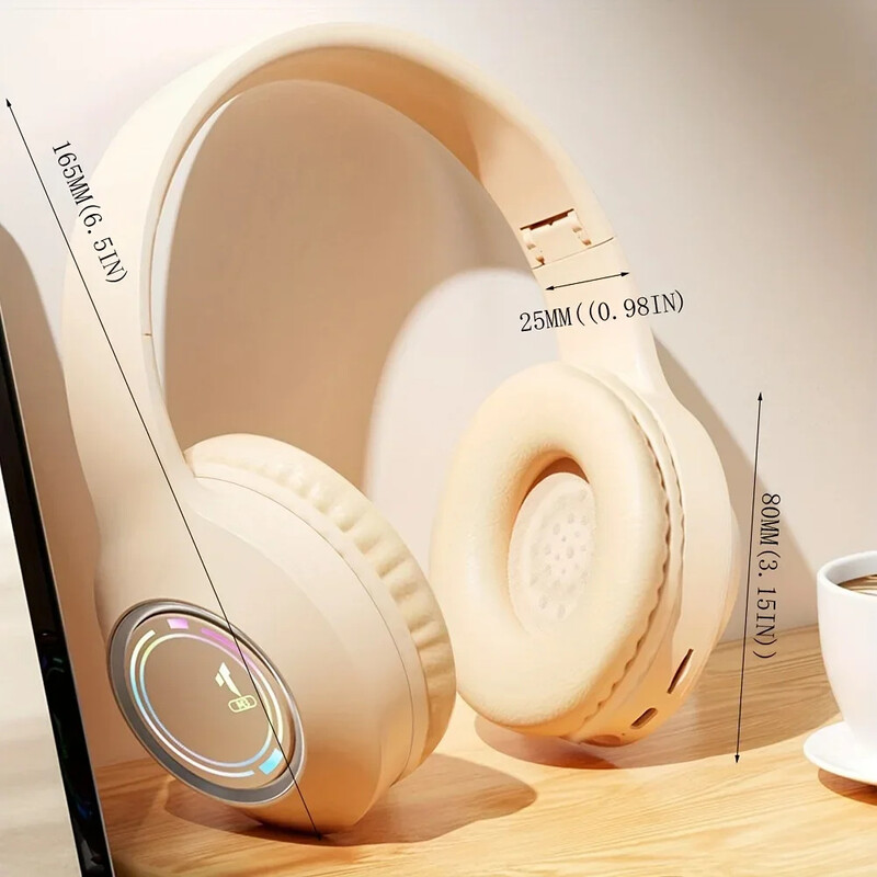 Uždedamos stereo ausinės M3 belaidės ausinės ilgesnis grojimo laikas TF kortelių grotuvas sulankstomos ausinės, skirtos išmaniesiems telefonams nešiojamam kompiuteriui