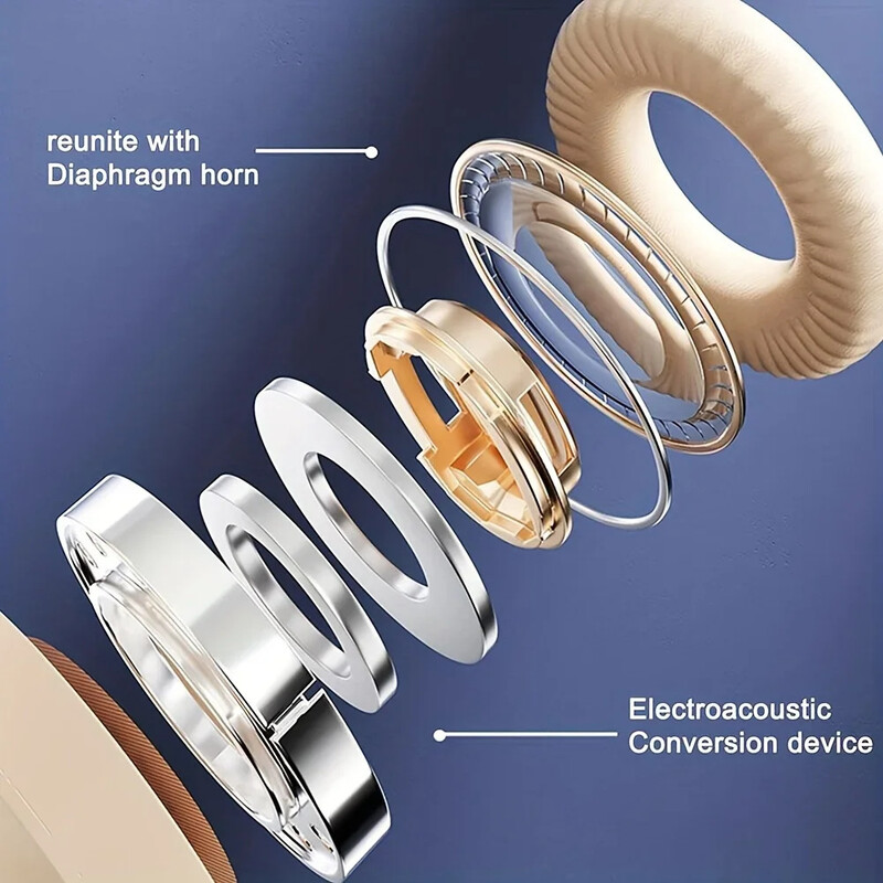 Uždedamos stereo ausinės M3 belaidės ausinės ilgesnis grojimo laikas TF kortelių grotuvas sulankstomos ausinės, skirtos išmaniesiems telefonams nešiojamam kompiuteriui