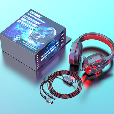 Laidinės ausinės Stereo ausinės Puikus apšvietimas žaidimų ausinės išmaniesiems telefonams Kompiuteris Nešiojamasis kompiuteris Planšetinis kompiuteris Žaidimų ausinės