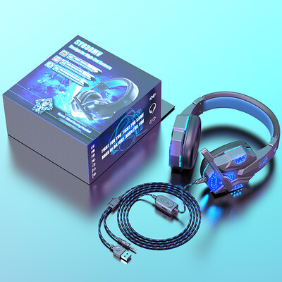 Laidinės ausinės Stereo ausinės Puikus apšvietimas žaidimų ausinės išmaniesiems telefonams Kompiuteris Nešiojamasis kompiuteris Planšetinis kompiuteris Žaidimų ausinės