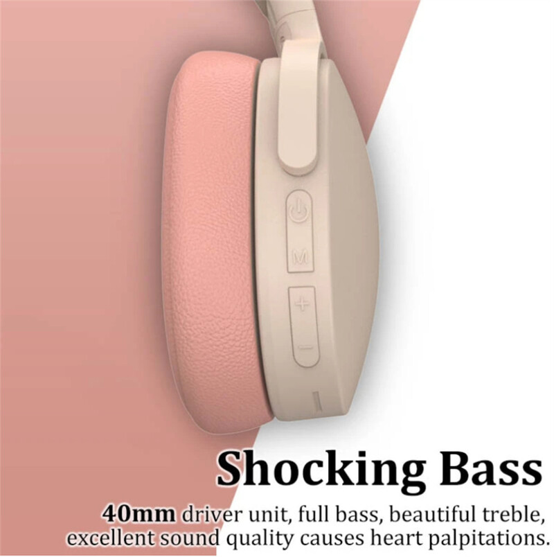 P2961 belaidės ausinės ant ausies stereo HIFI ausinės TF/AUX muzikos grotuvas sulankstomos ausinės, skirtos išmaniesiems telefonams nešiojamam kompiuteriui