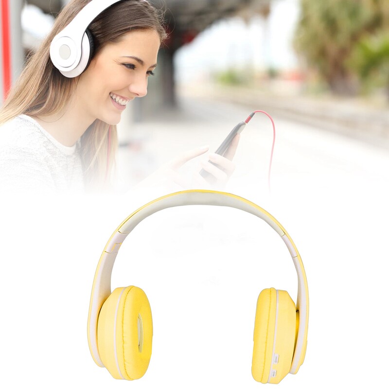  Ausinių ausinės su triukšmo mažinimu, sulankstomos per ausį, belaidės ausinės su spalvinga šviesa, skirta nešiojamam telefonui