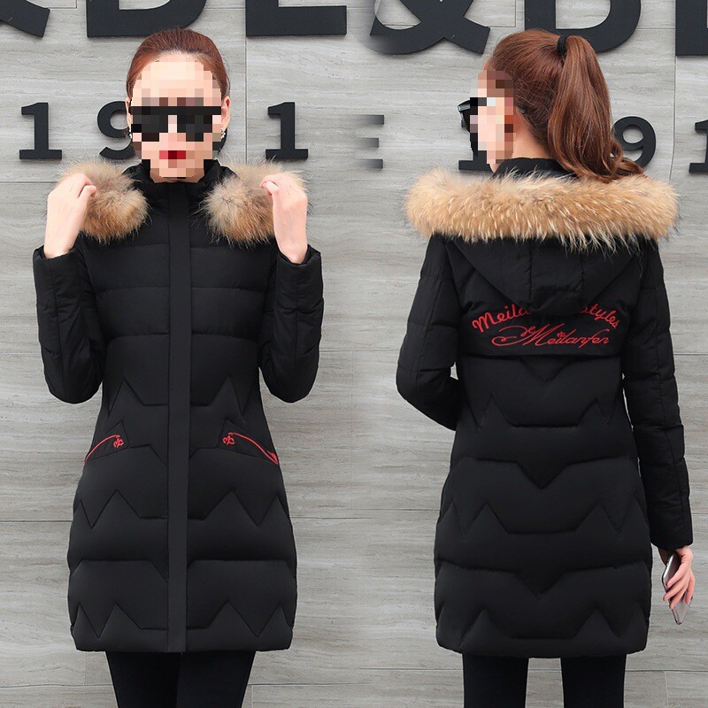 Palton de bumbac de lungime mijlocie pentru femei 2020, nou, îngroșat, calduros, din bumbac, haină subțire de iarnă pentru femei, jachetă mică din bumbac
