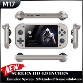 M17 ručna konzola za videoigre 64G 128G Open Source Linux sustav 4.3 inčni zaslon Prijenosni džepni video player Retro Gaming Conso