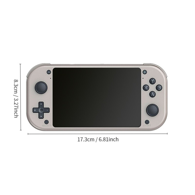 M17 delninis vaizdo žaidimų pultas 64G 128G atviro kodo Linux sistemos 4,3 colio ekranas, nešiojamas kišeninis vaizdo grotuvas Retro žaidimų konsolė