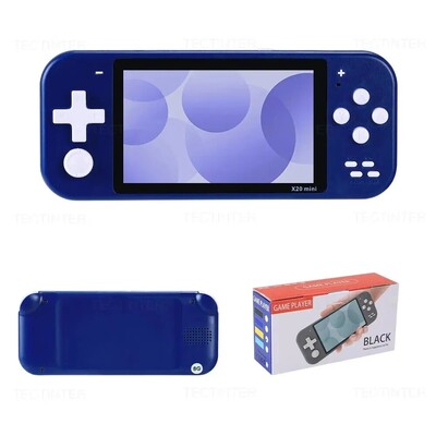 Mini ručna igraća konzola X20 4,3 inča Retro konzola za videoigre Ugrađeno 6000+ igara Prijenosni džepni ručni player