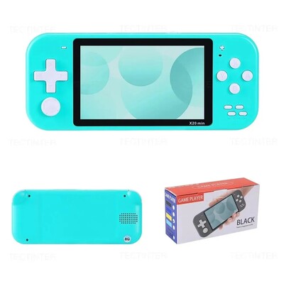 Mini ručna igraća konzola X20 4,3 inča Retro konzola za videoigre Ugrađeno 6000+ igara Prijenosni džepni ručni player