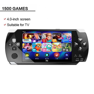 X6 Retro 64-bitna ručna konzola za videoigre 4.0 inčni HD zaslon Klasične igre Arcade Rocker Nostalgia Igraće konzole za GBA NES