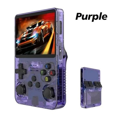 R36S Retro delninis vaizdo žaidimų konsolė Linux sistema 3,5 colio IPS ekranas R35s Plus nešiojamas kišeninis vaizdo grotuvas 64 GB 128 GB