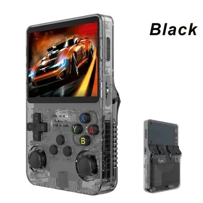 R36S Retro delninis vaizdo žaidimų konsolė Linux sistema 3,5 colio IPS ekranas R35s Plus nešiojamas kišeninis vaizdo grotuvas 64 GB 128 GB
