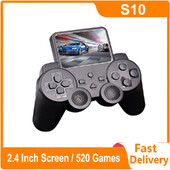 S10 8-bitni retro ručni gamepad, igraća konzola 2,4 inča, ugrađeni 520 igrica, video player, AV izlaz, igrice za djecu