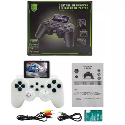 S10 8-bitni retro ručni gamepad, igraća konzola 2,4 inča, ugrađeni 520 igrica, video player, AV izlaz, igrice za djecu