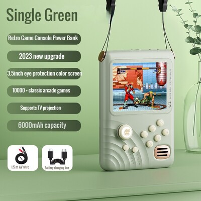Najnovija igraća konzola s 3,5-inčnim IPS zaslonom 6000 mAh Power Bank 16-bitni ručni prijenosni arkadni stroj za 10000 igara