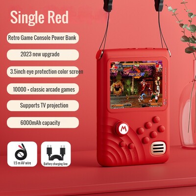 Najnovija igraća konzola s 3,5-inčnim IPS zaslonom 6000 mAh Power Bank 16-bitni ručni prijenosni arkadni stroj za 10000 igara