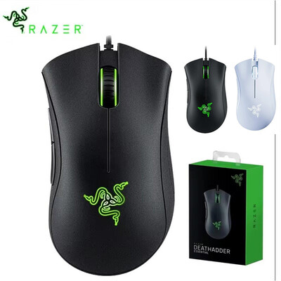 Razer DeathAdder Essential laidinė žaidimų pelė / laidinės pelės 6400DPI 5 nepriklausomi mygtukai, skirti nešiojamojo kompiuterio žaidėjui