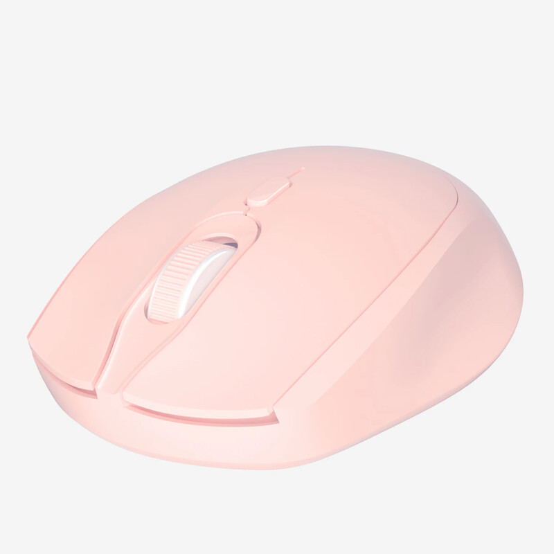 Kaasaskantav arvutihiir 2.4G USB-vastuvõtjaga Juhtmeta hiir tahvelarvuti sülearvuti jaoks (roosa)