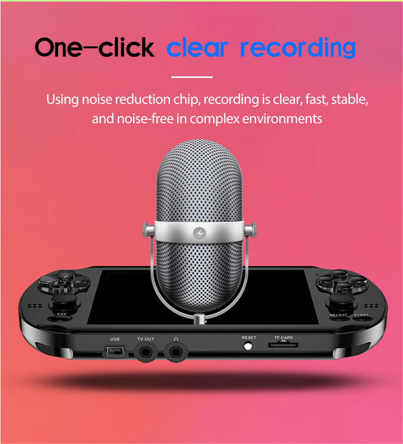 Igraća konzola od 4,3 inča za PSP Igraća konzola Classic Dual-Shake Igraća konzola 8G Ugrađeno 10 000 igara 8/16/32/64/128 bitnih igara