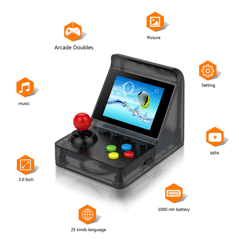 ARCADE MINI 32 de biți Mini Arcade Retro Consolă Handheld Portable Classic Player 500 Jocuri Cadouri pentru copii
