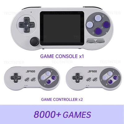 SF2000 Prijenosna konzola za videoigre IPS zaslon od 3 inča Ručna igraća konzola Ugrađeno 8000+ igara Retro TV Player za igre AV izlaz