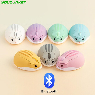 Ασύρματο Bluetooth Cute Mouse Hamster Εργονομικός Υπολογιστής USB 1200 DPI Mause 2.4G Optical 1200 DPI Pink ποντίκια για φορητό υπολογιστή για κορίτσι