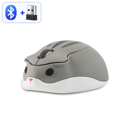 Безжична Bluetooth сладка мишка Хамстер Ергономичен USB компютър 1200 DPI Mause 2.4G Оптични 1200 DPI Розови мишки за PC лаптоп Момиче