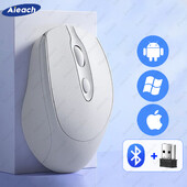 AIEACH taaslaetav juhtmevaba Bluetooth-hiir 1600DPI MacBooki tahvelarvutile mõeldud ergonoomiline hiir 2,4 GHz USB-arvuti häälestustarvikud