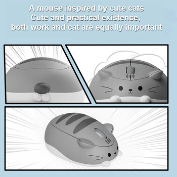 CHYI 2.4G Wireless Cute Mouse Cat Meow Creative Pink Cartoon Mause Εργονομικό μίνι 3D οπτικό ποντίκι για υπολογιστή Παιδικό δώρο φορητού υπολογιστή