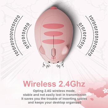 CHYI 2.4G Wireless Cute Mouse Cat Meow Creative Pink Cartoon Mause Εργονομικό μίνι 3D οπτικό ποντίκι για υπολογιστή Παιδικό δώρο φορητού υπολογιστή