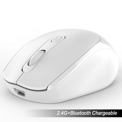 Belaidė pelė 2.4G „Bluetooth“ Ergonomiška optinė nešiojamojo kompiuterio belaidė pelė, skirta „Windows Computer Office“