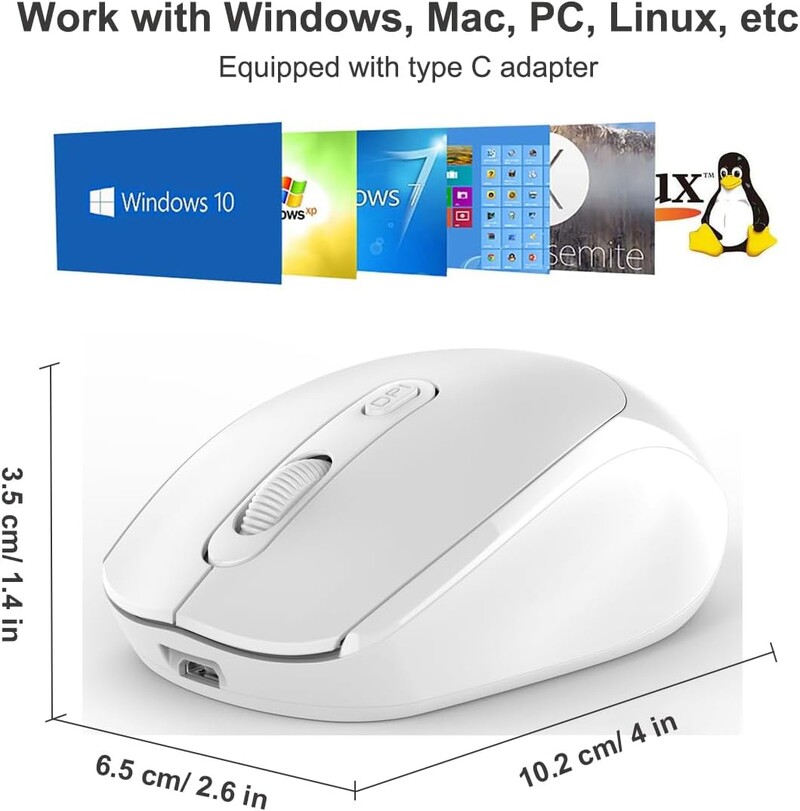 Juhtmeta hiir 2.4G Bluetooth ergonoomiline optiline arvuti sülearvuti juhtmeta hiired Windowsi arvutikontori jaoks