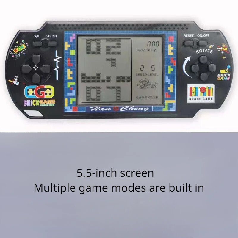 1 buc Consolă de jocuri portabilă Jucării Cadou pentru copilărie clasică Consolă de jocuri cu ecran mare JOC BRICK GAME Jucători de jocuri portabile Joc electronic