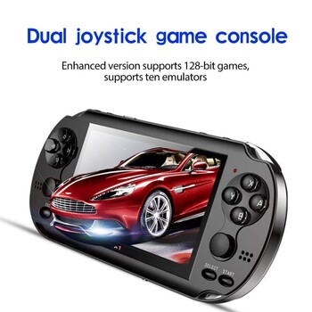 Κονσόλα παιχνιδιών X1 για PSP Κονσόλα παιχνιδιών 4,3 ιντσών Nostalgic Classic Dual-Shake Κονσόλα παιχνιδιών 8G Ενσωματωμένα 10.000 παιχνίδια 8/16/32/64 Bit