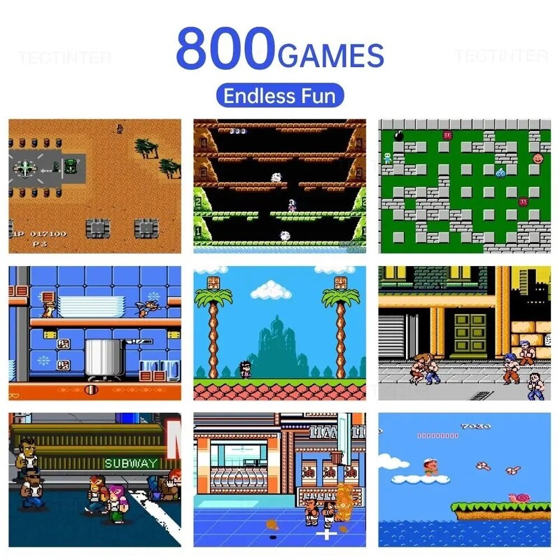 Prijenosni retro mini ručni uređaj za igranje igara 3,5 inčni LCD zaslon 8-bitni AV izlaz Konzola za video igre Ugrađeno 800 igara za djecu Poklon