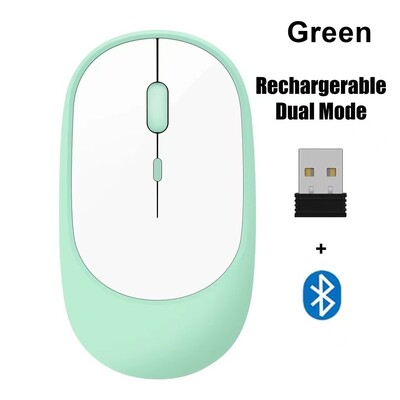 Belaidė pelė Blueteeth 2.4G nešiojama tyli, ergonomiška pelė nešiojamam kompiuteriui iPad planšetiniam kompiuteriui Mobilusis telefonas biuro žaidimų pelė