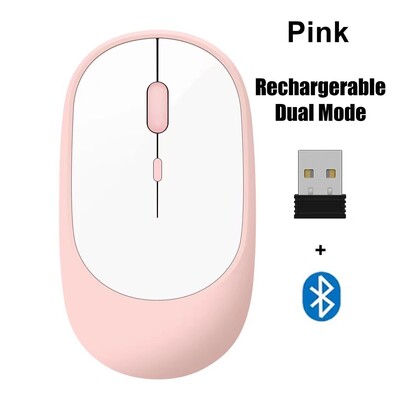 Belaidė pelė Blueteeth 2.4G nešiojama tyli, ergonomiška pelė nešiojamam kompiuteriui iPad planšetiniam kompiuteriui Mobilusis telefonas biuro žaidimų pelė