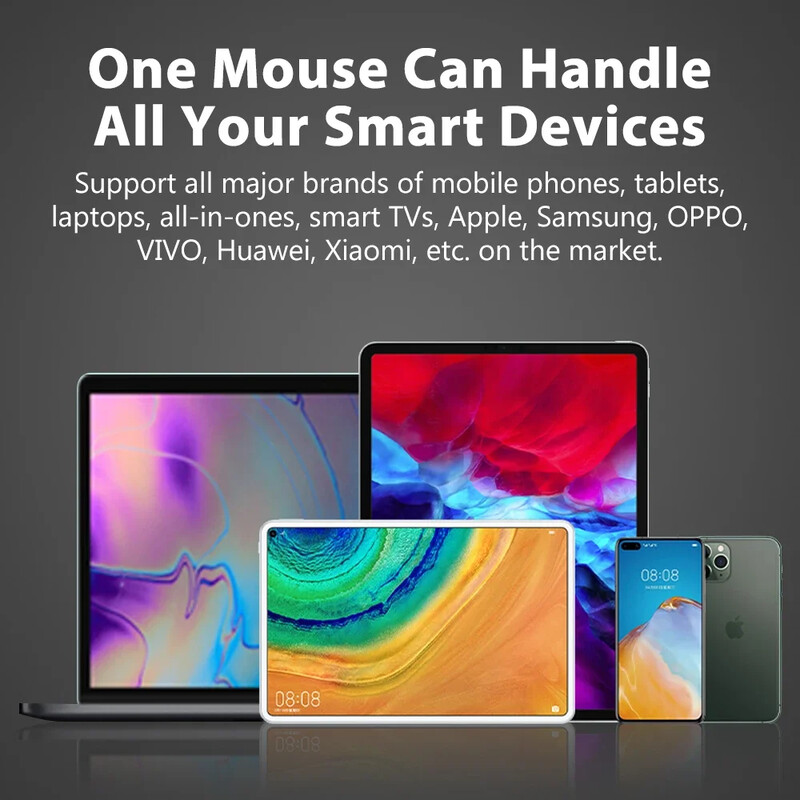 Mouse fără fir Blueteeth 2.4G Mouse portabil, silențios, ergonomic, pentru laptop, iPad, tabletă, notebook, telefon mobil, birou, mouse pentru jocuri