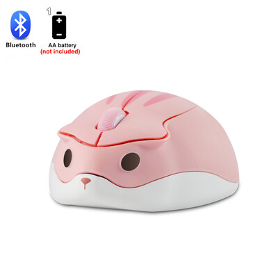 Mini mouse drăguț Bluetooth Kawaii 3D desen animat Șoareci hamster roz Mouse optic de jocuri pentru computer pentru PC, laptop, tabletă, cadou pentru copii