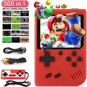 Retro nešiojama mini delninė vaizdo žaidimų konsolė 8 bitų 3,0 colių LCD spalvotas vaikų žaidimų grotuvas Integruotas 500 žaidimų Kalėdų dovana vaikams