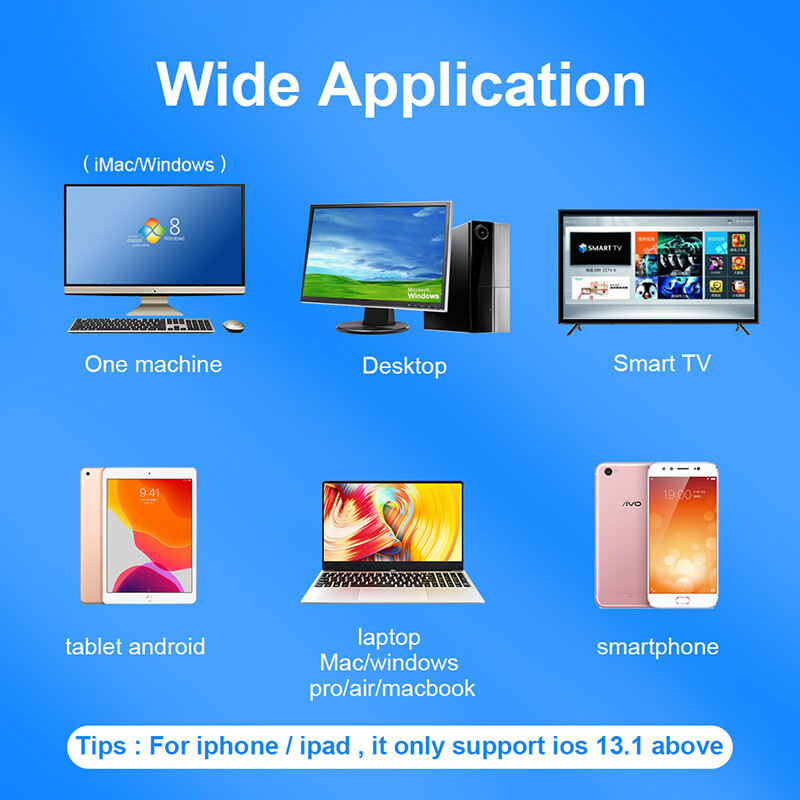 Безжична акумулаторна мишка Безшумен двоен модел 2.4G Bluetooth-съвместими мишки за iPad/Samsung/Huawei лаптоп мишка за таблет