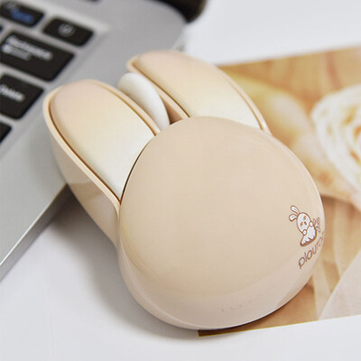 Cute Little Rabbit Bluetooth 2.4G ασύρματο ποντίκι Silent Ergonomic DPI Up 1600 Mute Button Small for Girl Macbook Laptop Office