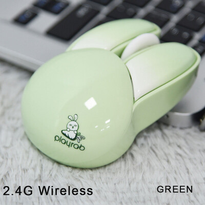 Cute Little Rabbit Bluetooth 2.4G juhtmeta hiir vaikne ergonoomiline DPI kuni 1600 vaigistusnupp, väike tüdrukule Macbook sülearvuti kontoris