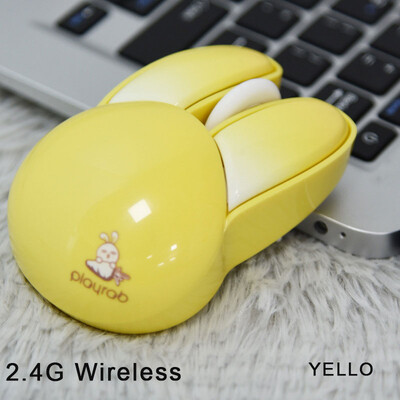 Cute Little Rabbit Bluetooth 2.4G juhtmeta hiir vaikne ergonoomiline DPI kuni 1600 vaigistusnupp, väike tüdrukule Macbook sülearvuti kontoris