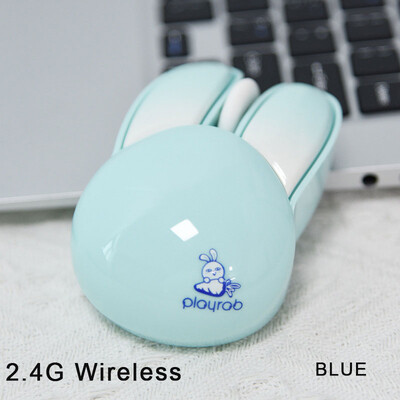 Cute Little Rabbit Bluetooth 2.4G juhtmeta hiir vaikne ergonoomiline DPI kuni 1600 vaigistusnupp, väike tüdrukule Macbook sülearvuti kontoris